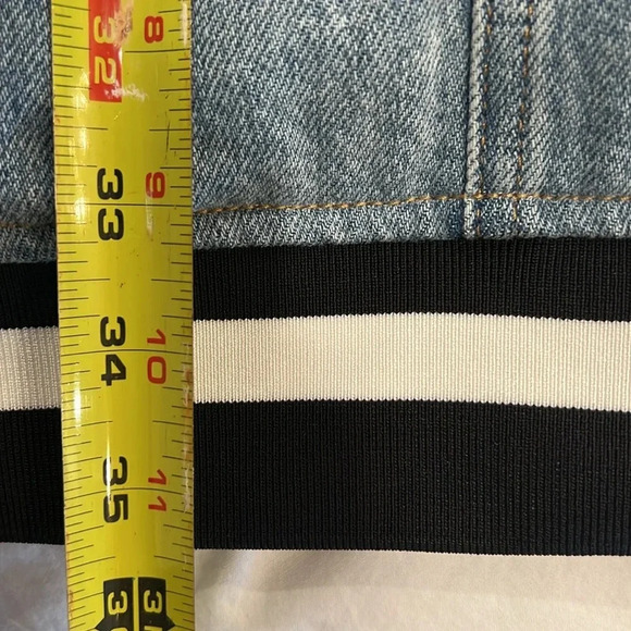 Alice and Olivia Orten Vegan Varsity Jacket. - Picture 4 of 5